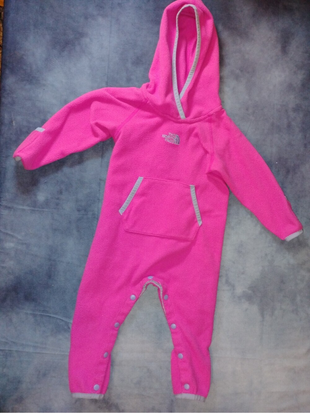 The North Face Pink Fleece Hooded Bunting Snowsuit